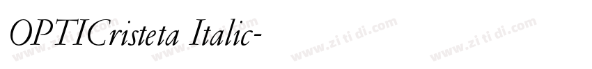 OPTICristeta Italic字体转换 OPTICristeta Italic字体转换